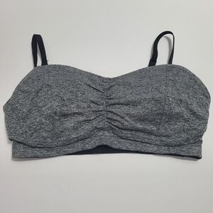 Motherhood Nursing Padded Gray Workout Bra